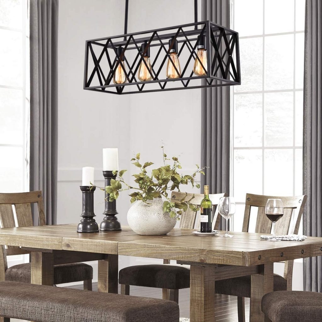 Best Farmhouse Light Fixture Ideas for the Dining Table