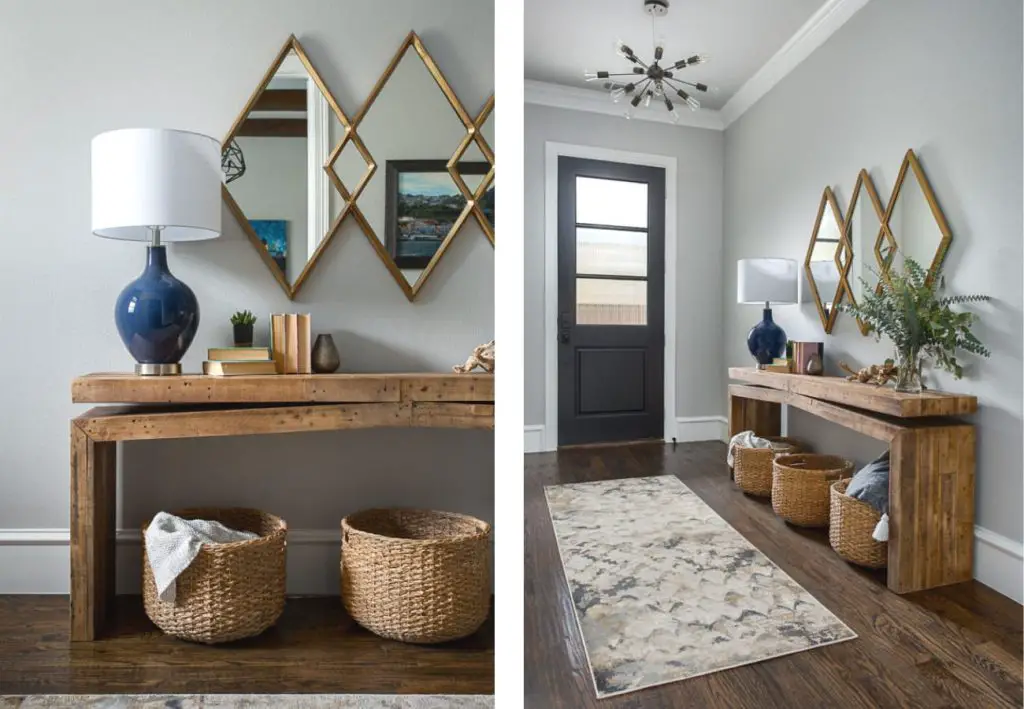 How To Create An Inviting Farmhouse Style Entryway