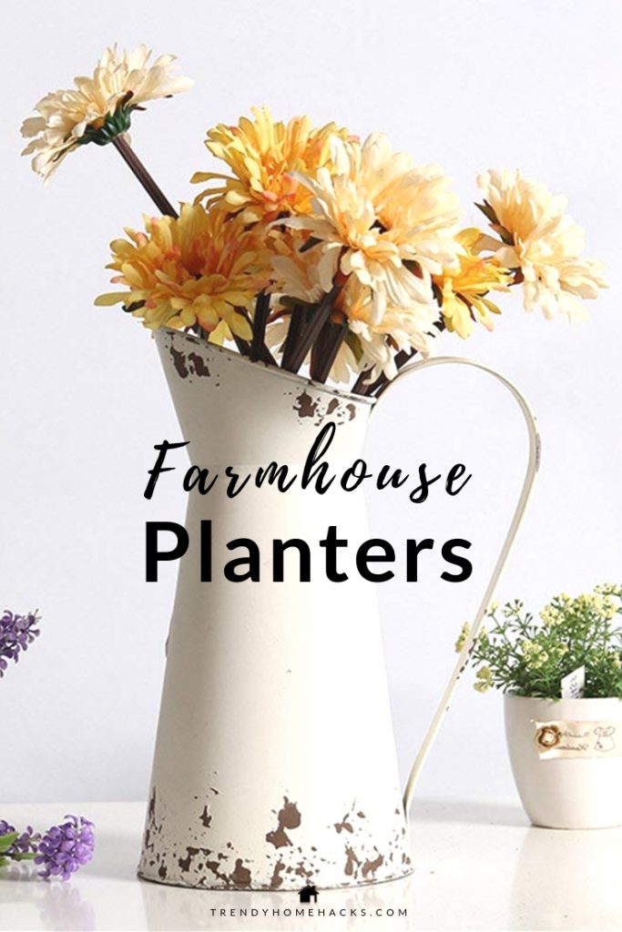 10+ Cute Planters with a Farmhouse Look