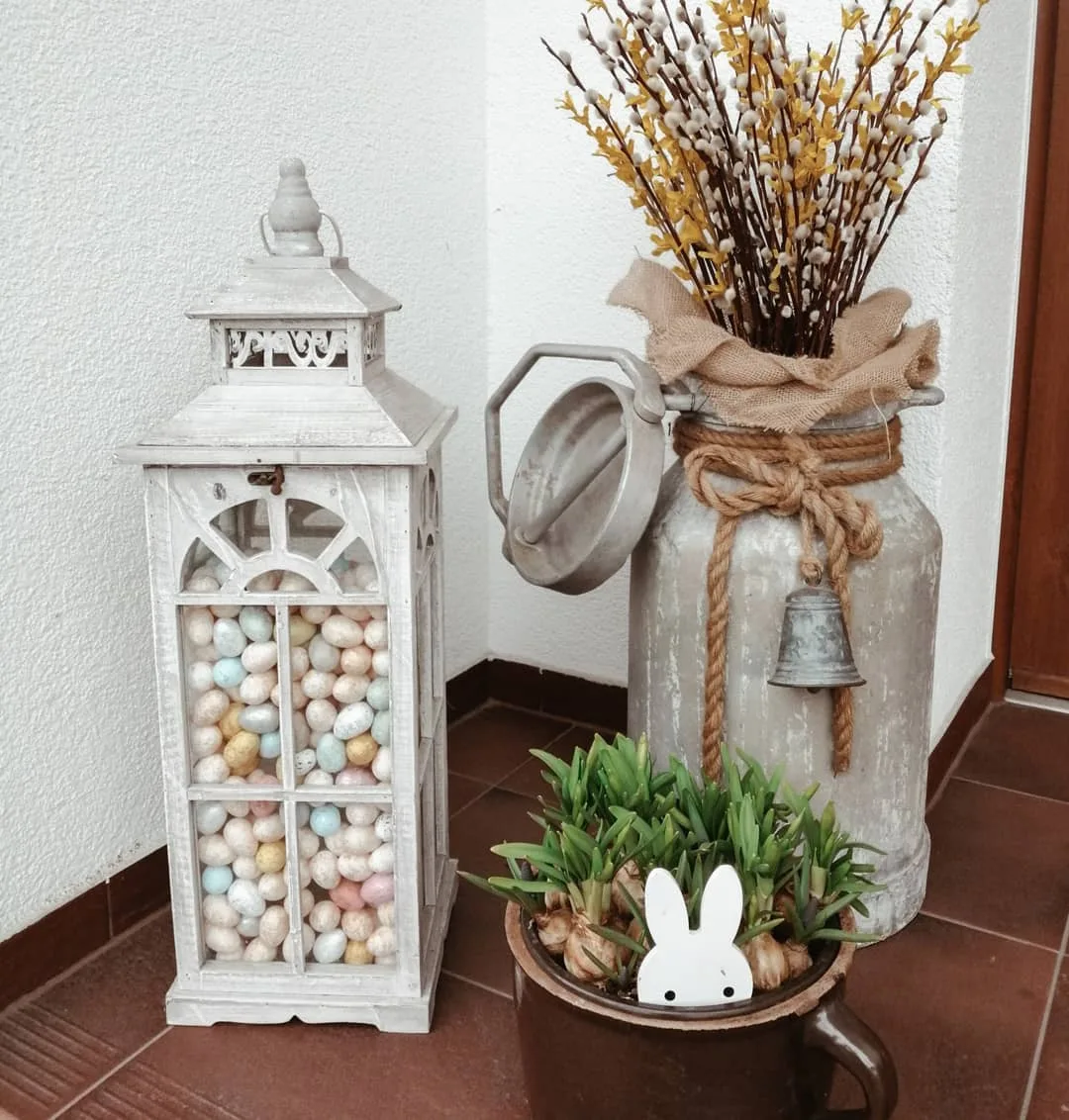 Easter front porch decor