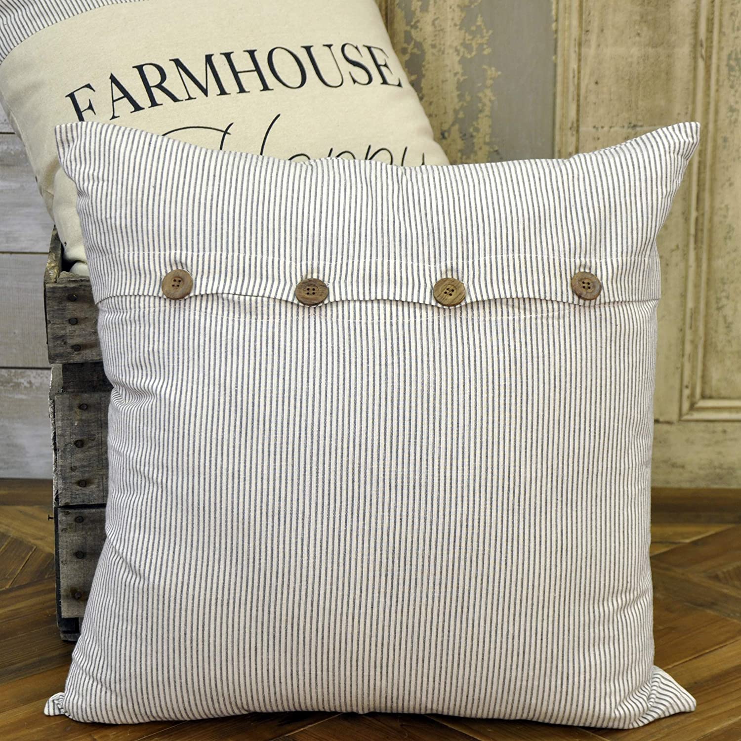 Ticking-Stripe-Farmhouse-Pillowcase