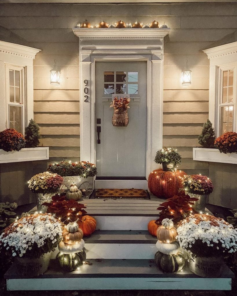 Front Porch Ideas For A Cool & Colorful Fall Decor
