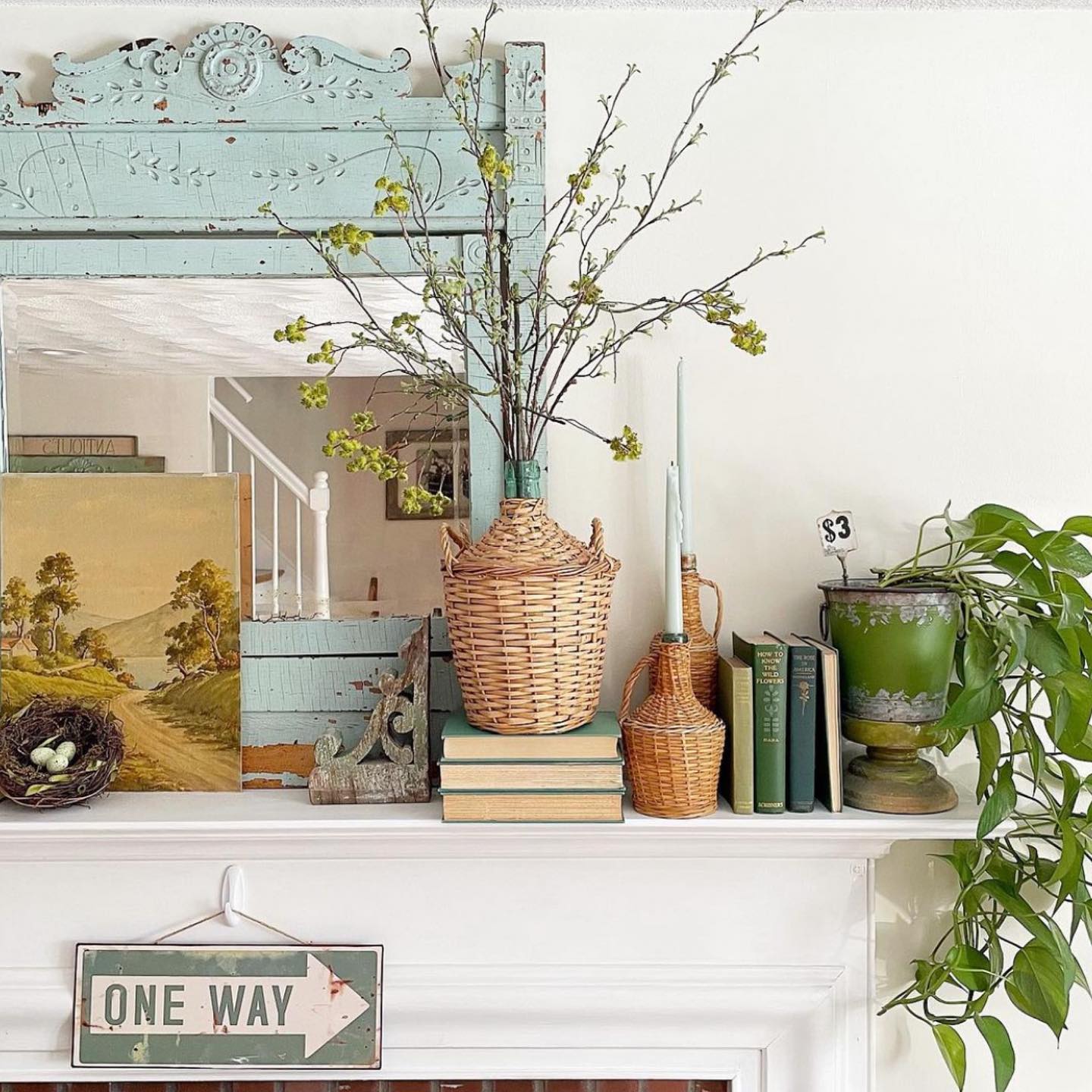 10 Creative Ways to Style Your Mantel for Spring