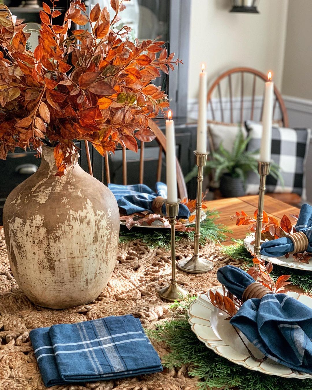 Rustic Romance: Captivating Fall Centerpieces with the Warmth of Candlelight