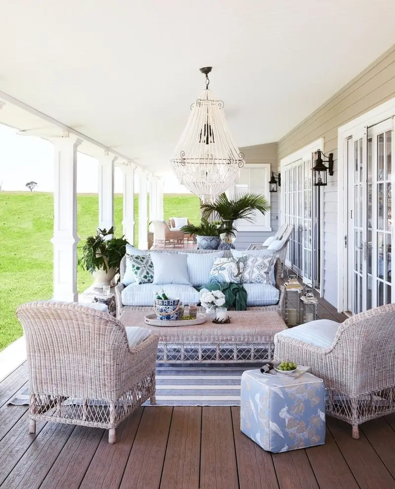 Effortless Ways to Elevate the Charm of Your Coastal Front Porch