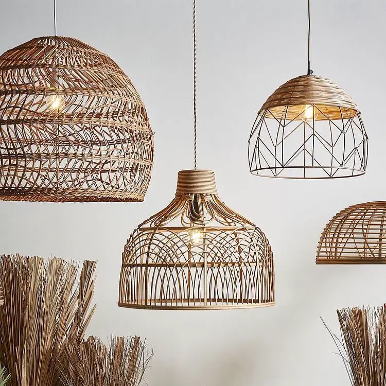 a few different types of bohemian inspired ceiling lighting fixtures