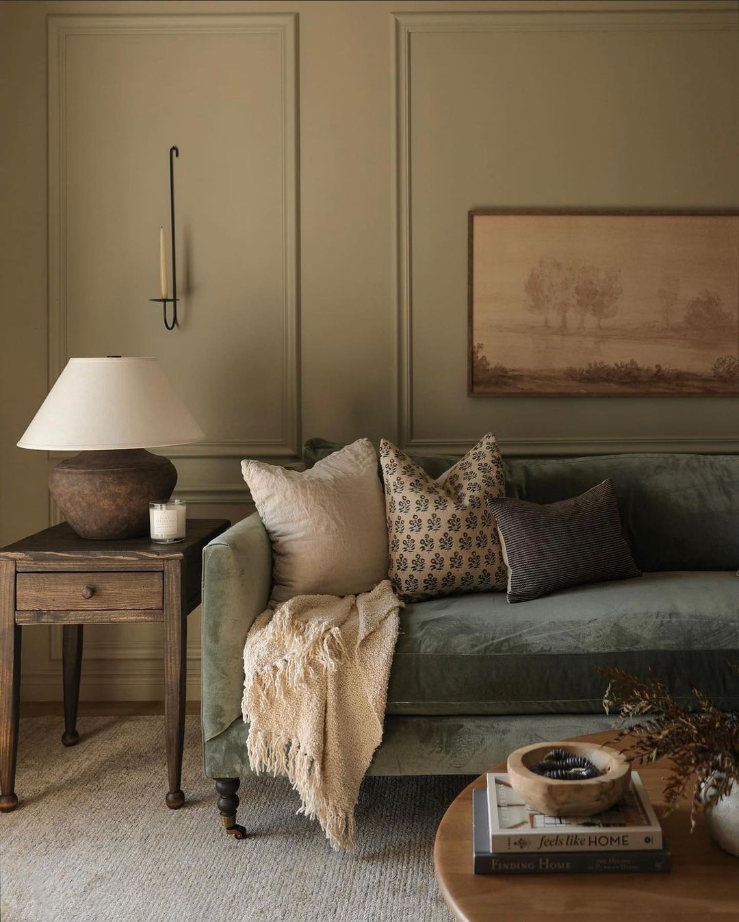 colors and textures play a crucial role in styling a rustic living room couch