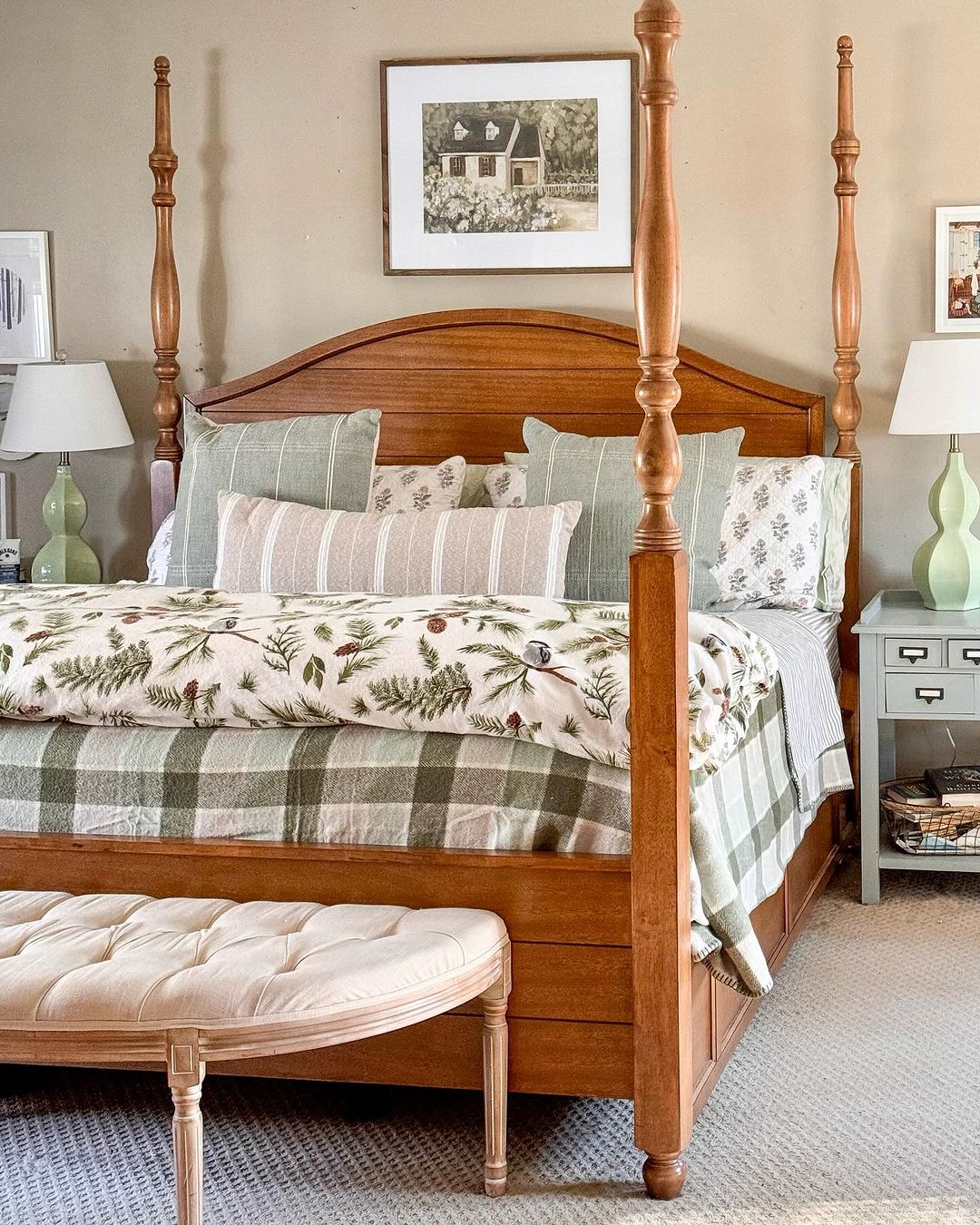 modern cottage style bedroom decor