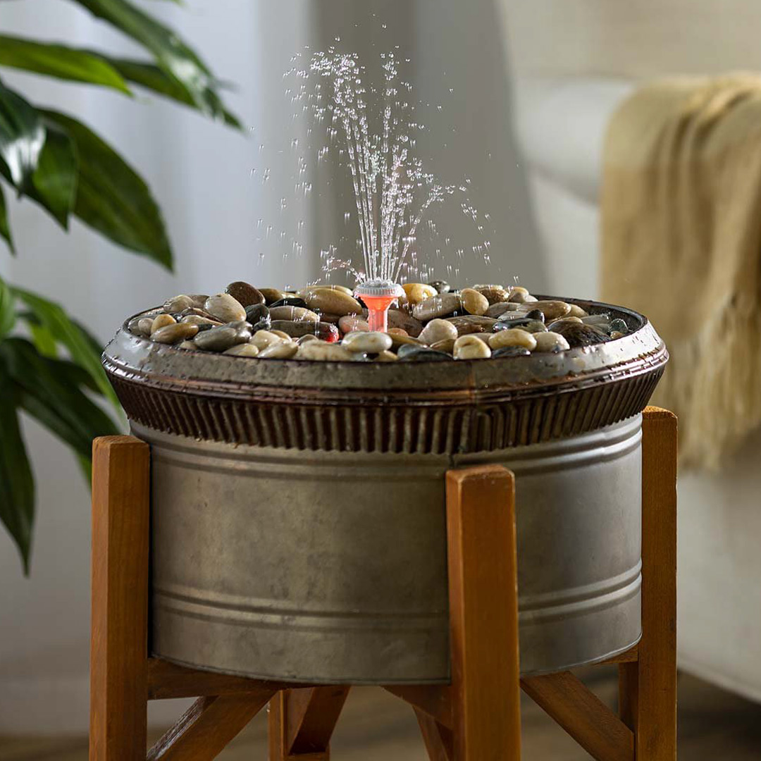 a water fountain inside a home can bring senerity and calm to the space
