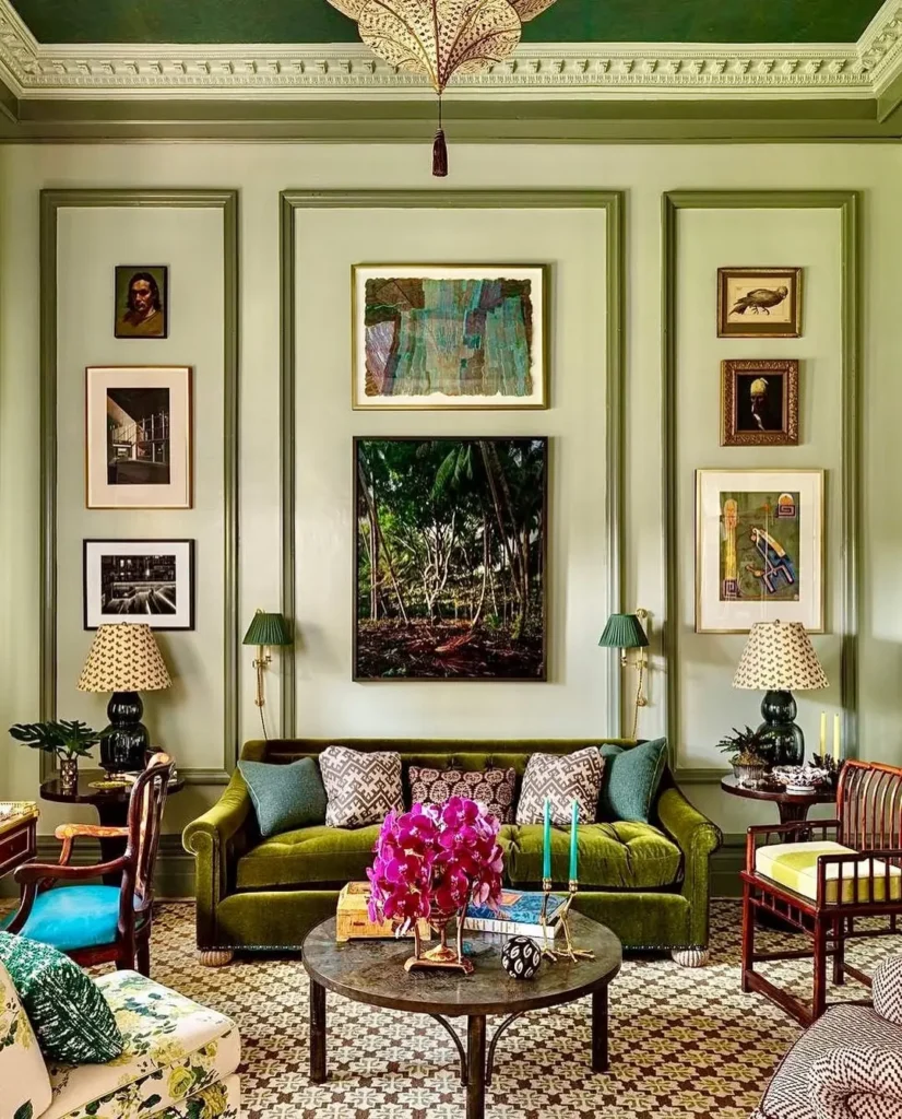 A living room with a couch and a coffee table offers the perfect canvas for experimenting with tips to design an eclectic living room, blending colors, textures, and styles for a personalized, vibrant space.