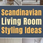 Scandinavian living room styling ideas featuring neutral tones, natural wood furniture, and minimalist decor