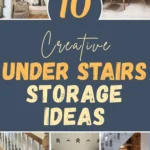 Creative under stairs storage ideas featuring built-in cabinets, shelving, and hidden organization solutions that maximize space in small homes and improve overall home organization.